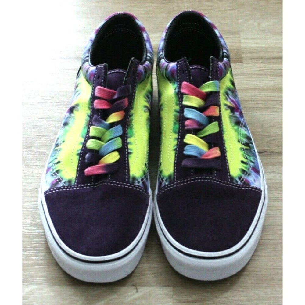 Vans Mens Old Skool Mysterioso Tye Dye Sneakers - Picture 2 of 5